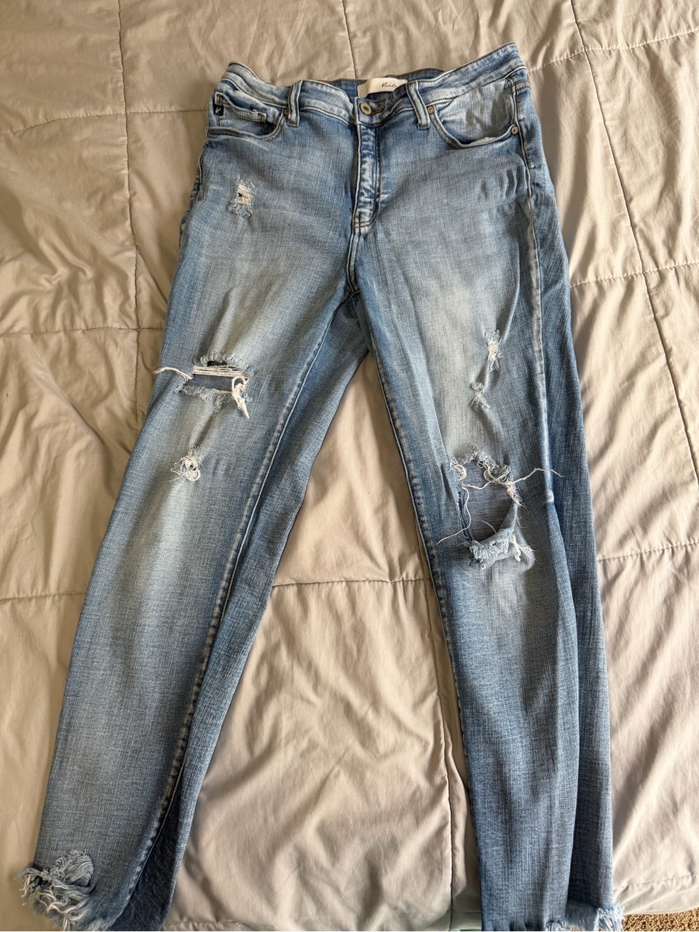 KanCan Light Blue Distressed Women's Jeans